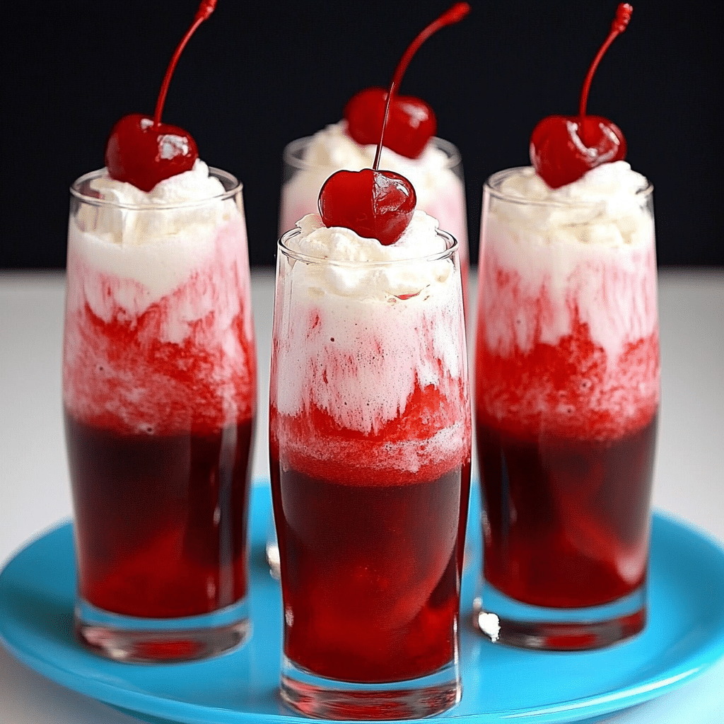 Cherry Sundae Rebel Float with Cream and Cola