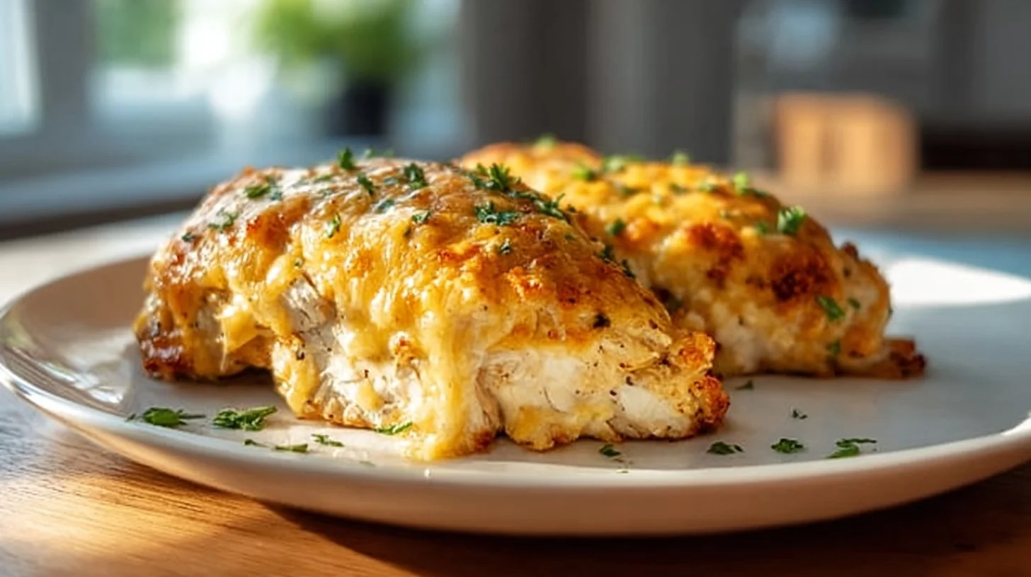 Delicious 4-ingredient Ranch Chicken Bake fresh out of the oven