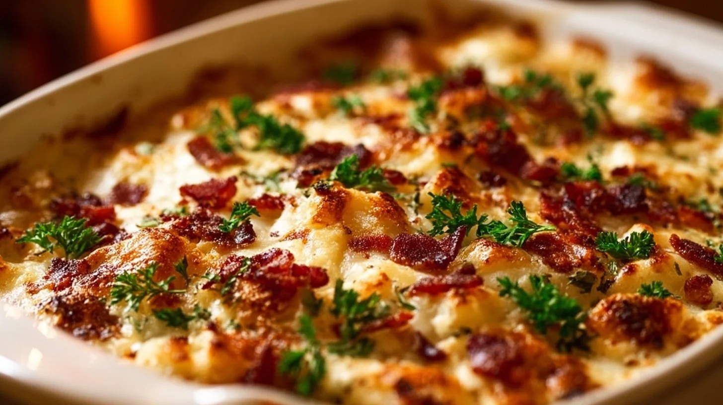 Delicious Crazy Good Casserole ready to serve at a dinner table