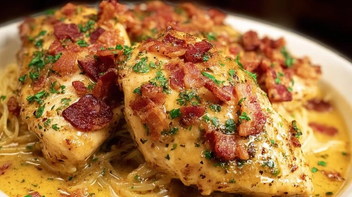 Crock Pot Crack Chicken served in a bowl with herbs and spices.