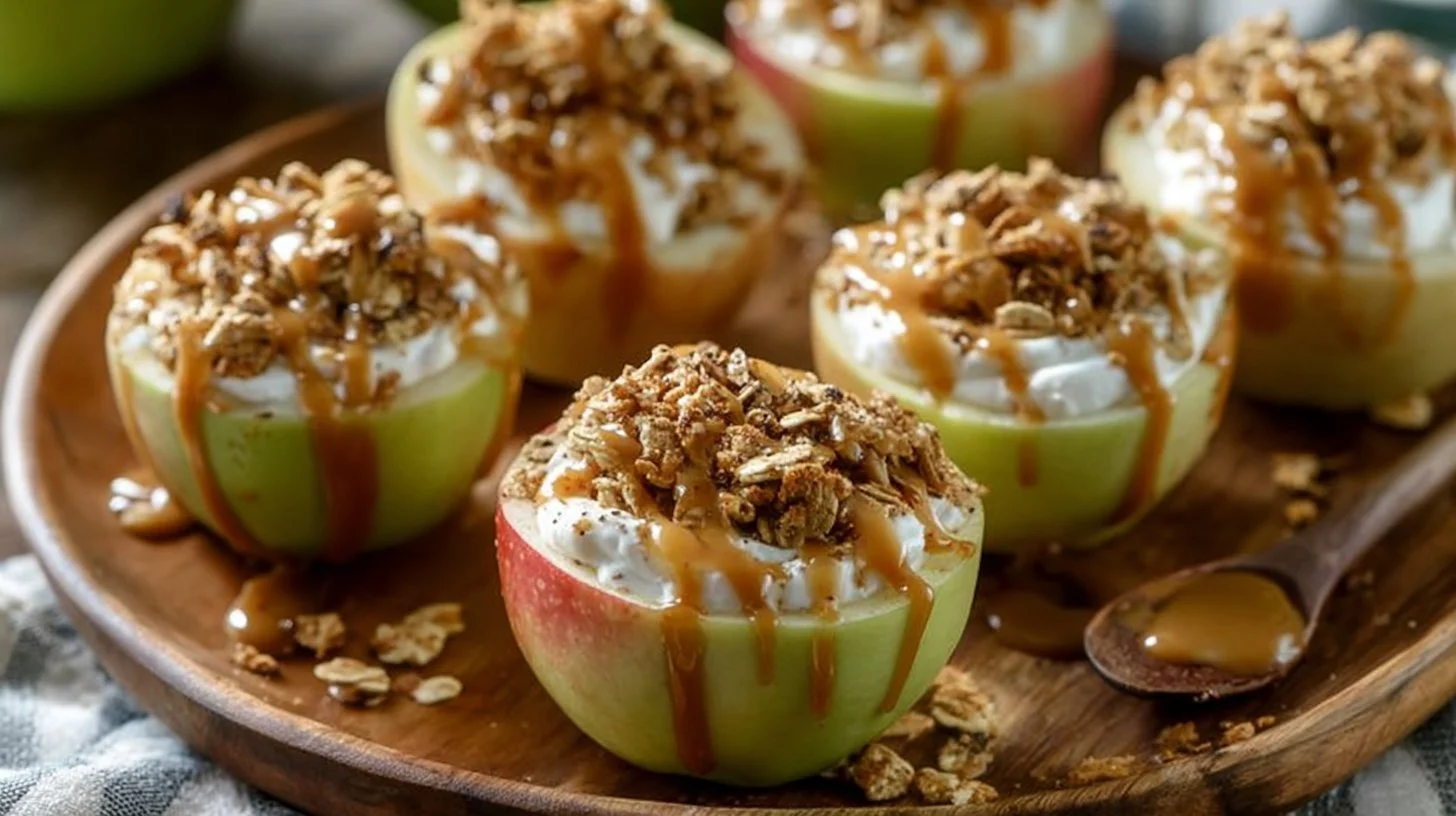 High-protein apple bites - a healthy and tasty snack option