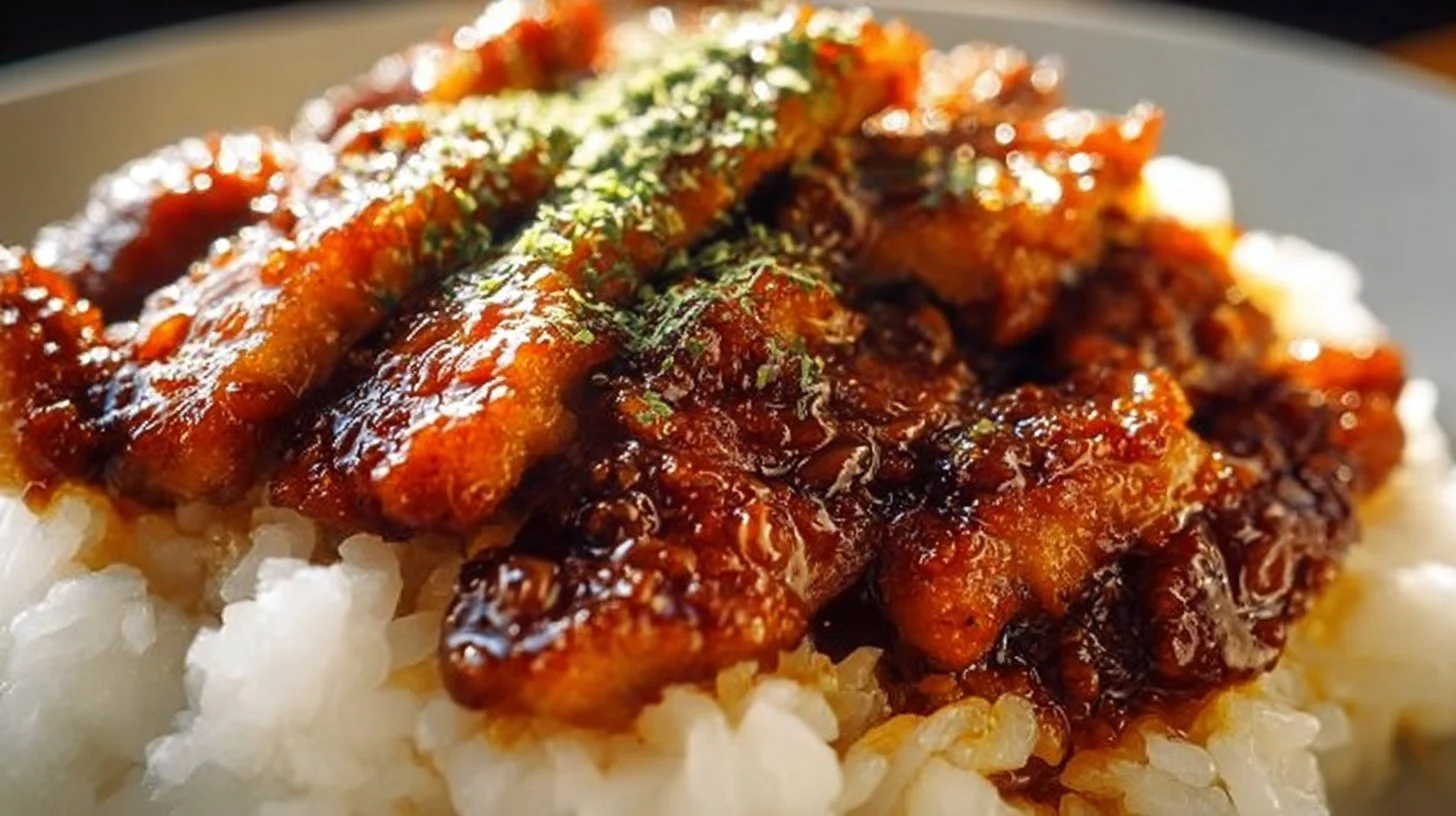 Savory lazy honey garlic chicken cooked to perfection with a sweet and sticky glaze.