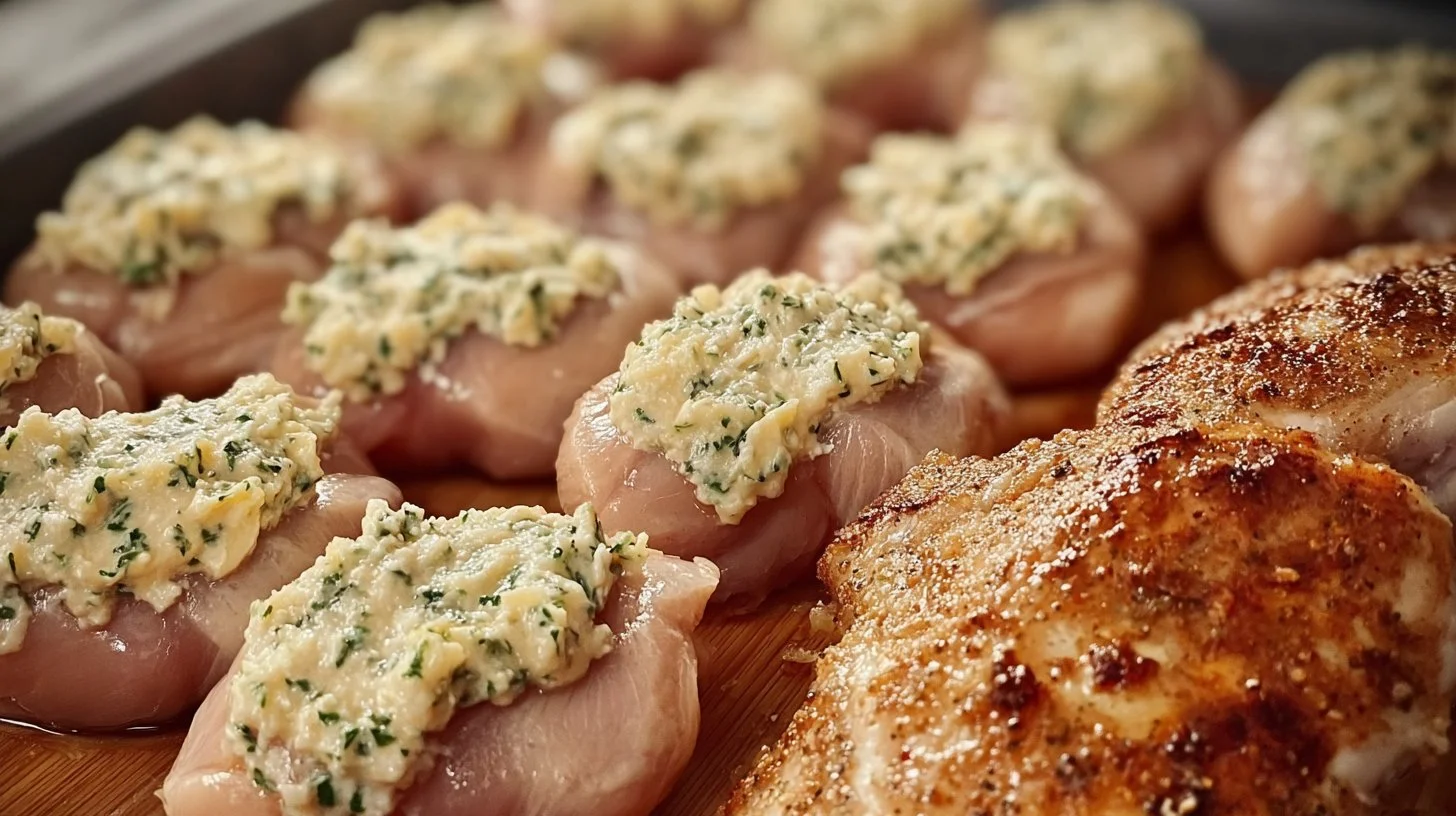 Juicy melt-in-your-mouth chicken breast served with herbs and spices