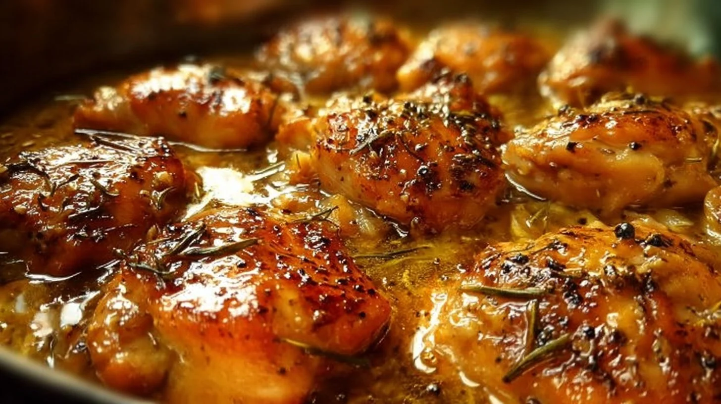 Slow cooker creamy lemon chicken recipe with tender chicken in a creamy sauce.