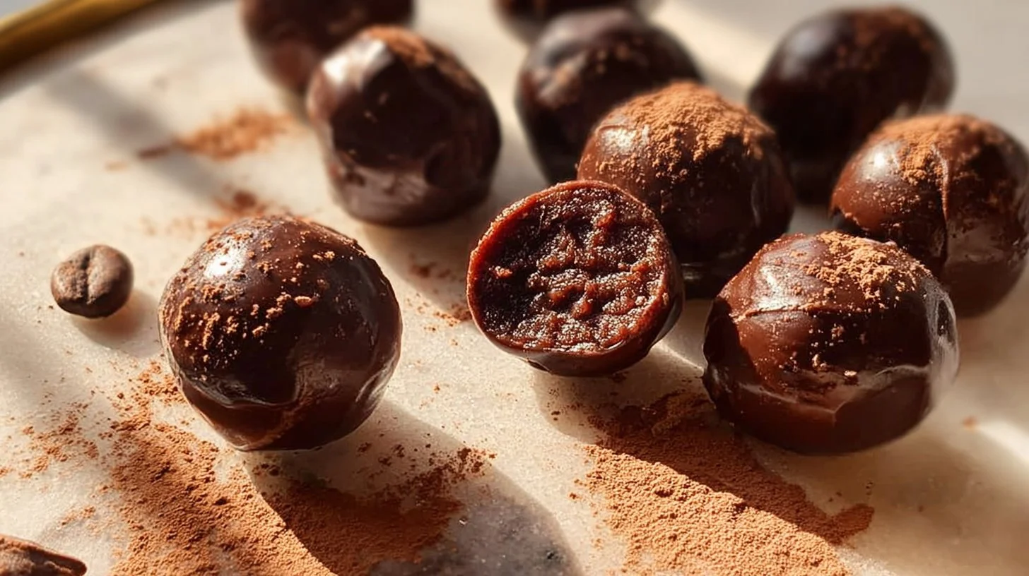 Healthy brownie protein bites for a nutritious snack or post-workout treat