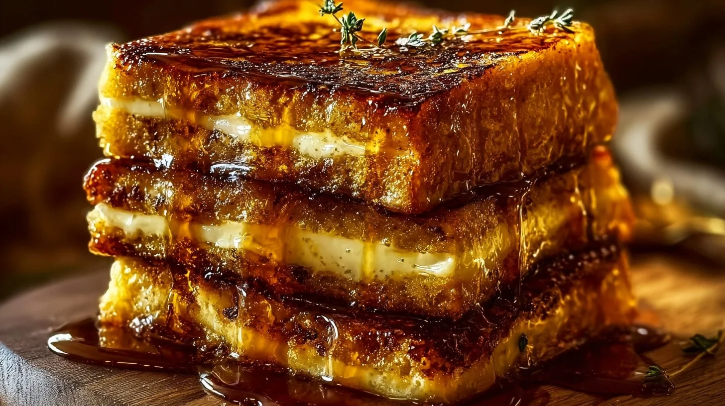 Delicious Crème Brûlée French Toast with a caramelized sugar topping