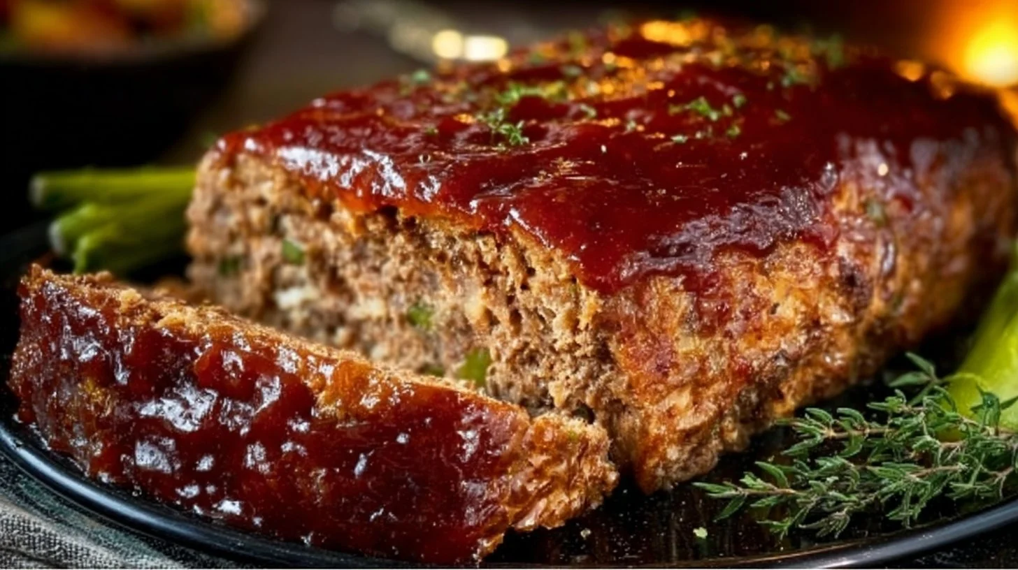 Gordon Ramsay's flavorful meatloaf served with sides