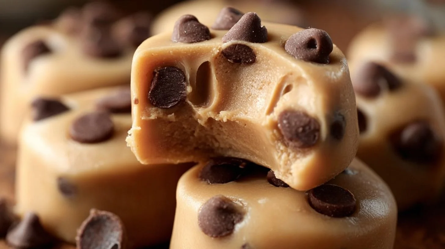 Healthy Greek yogurt and peanut butter frozen bites for a tasty snack