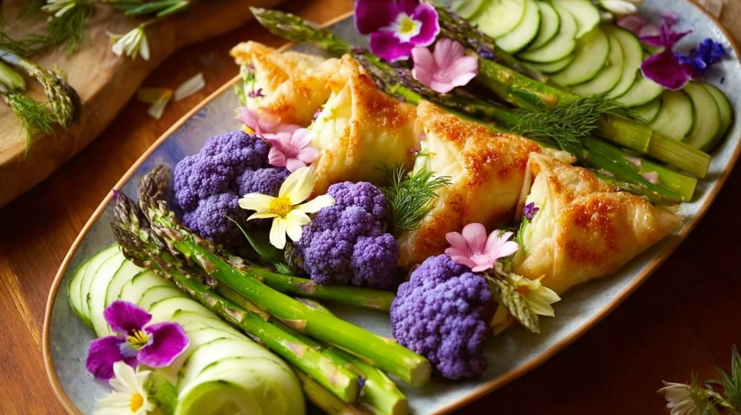 Colorful spring recipes featuring fresh ingredients and seasonal flavors.
