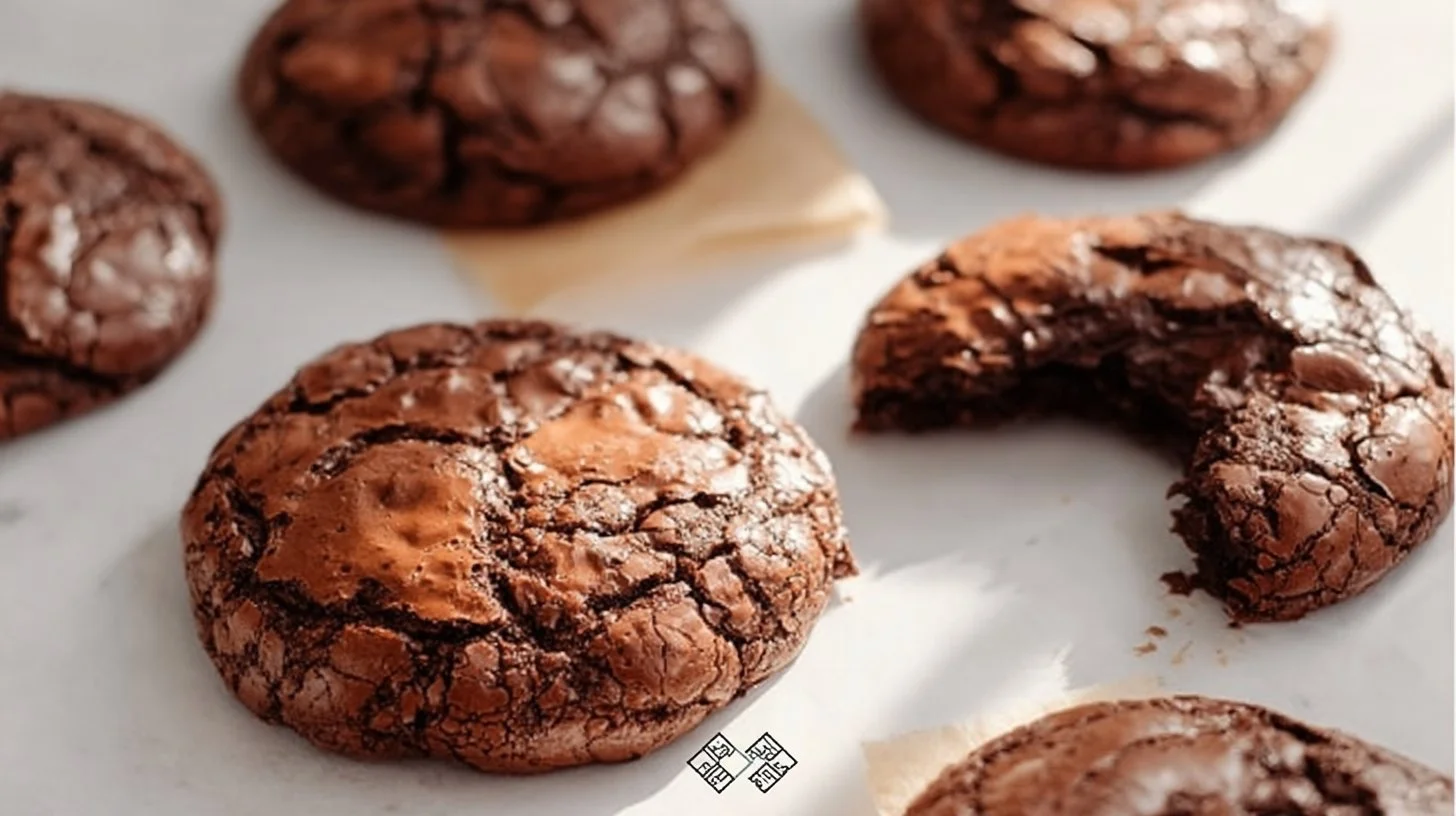 Delicious Brownie Mix Cookies made from chocolate brownie mix