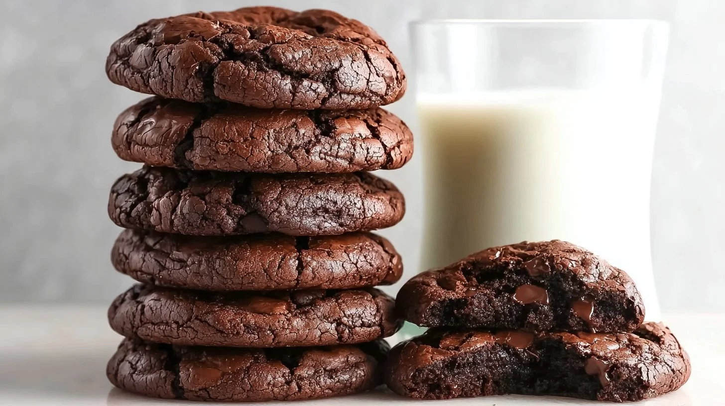 Delicious brownie mix cookies baked to perfection with chewy texture