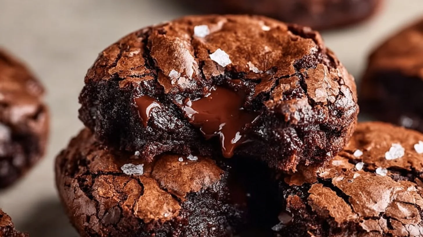Fudgy and chewy browkies, a delicious blend of brownies and cookies served on a plate.