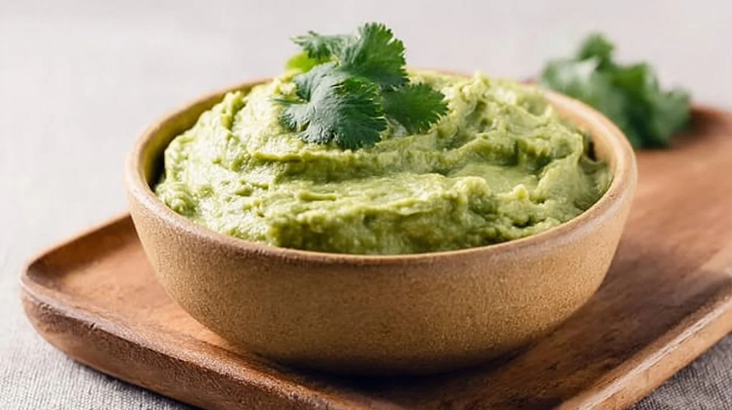 Bowl of Authentic Mexican Guacamole with fresh ingredients and tortilla chips