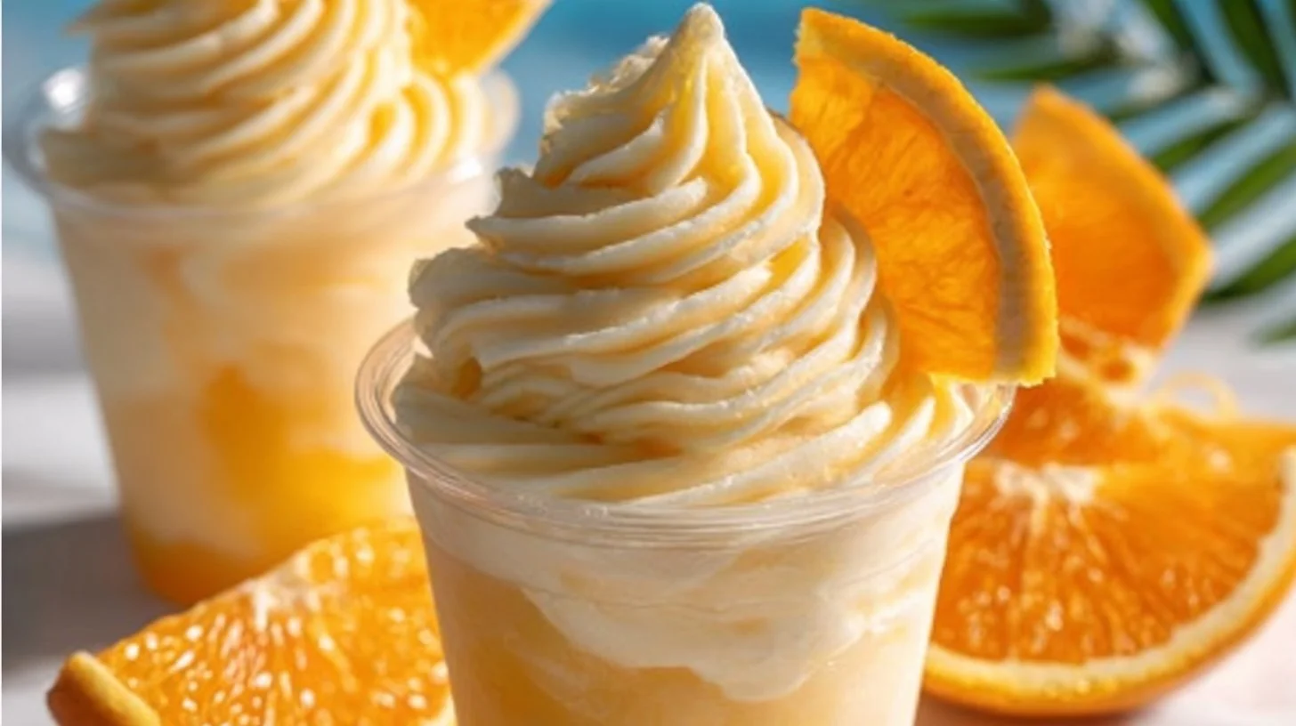 A refreshing Orange Whip drink inspired by Disney World.