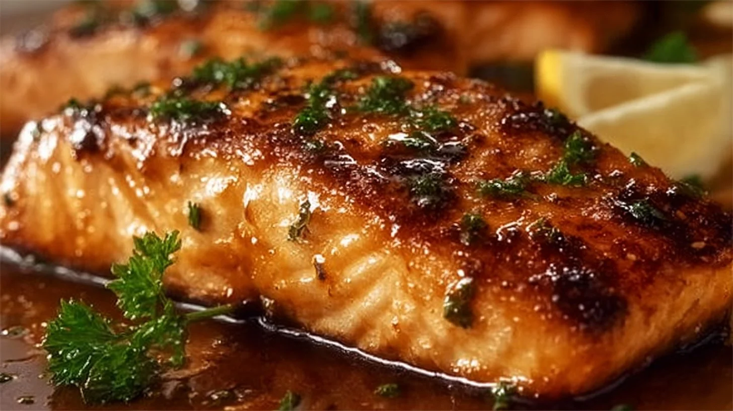 Delicious grilled salmon inspired by Texas Roadhouse recipe.